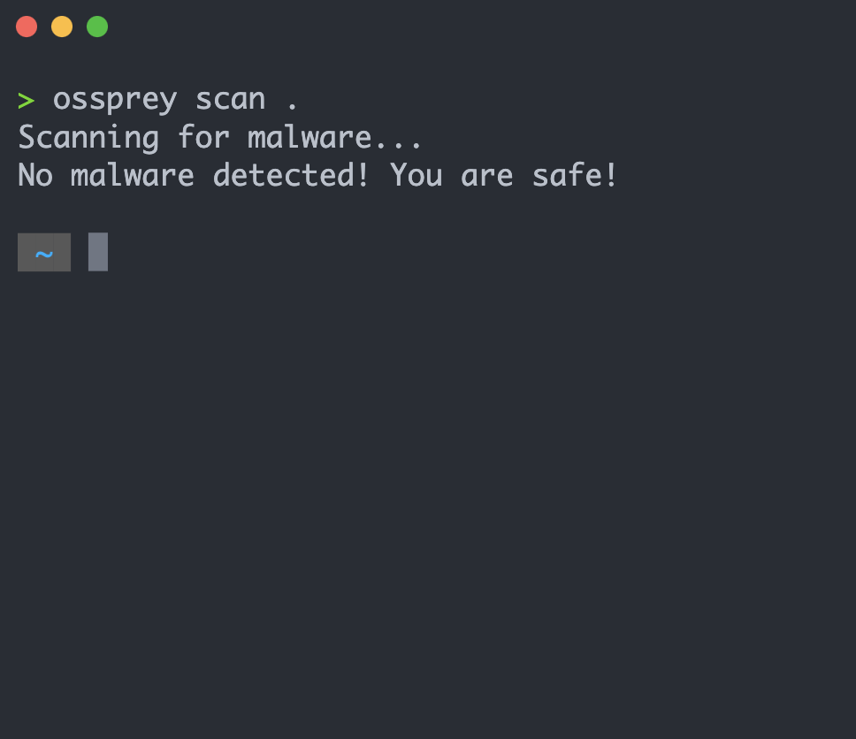 CLI scanning Ossprey