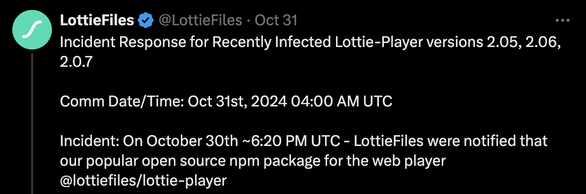 Tweet from LottieFiles